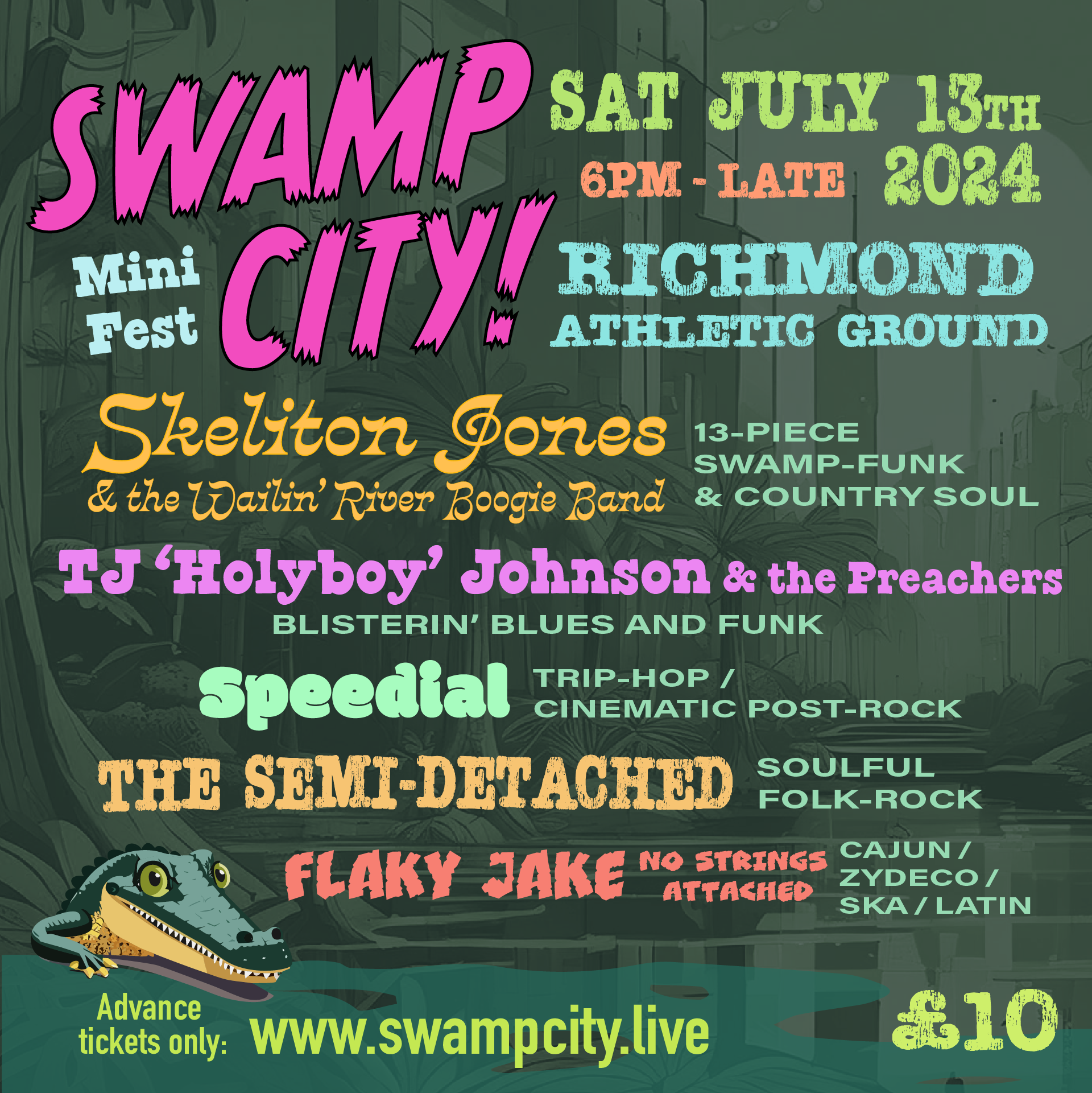 Swamp City Ticket